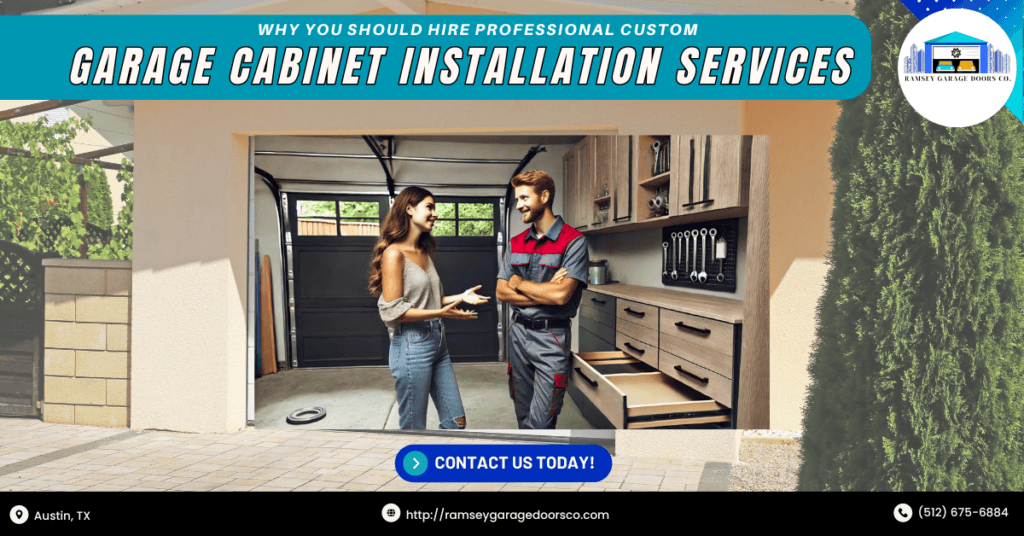 Why You Should Hire Professional Custom Garage Cabinet Installation Services 3 Ramsey Garage Doors Co 2