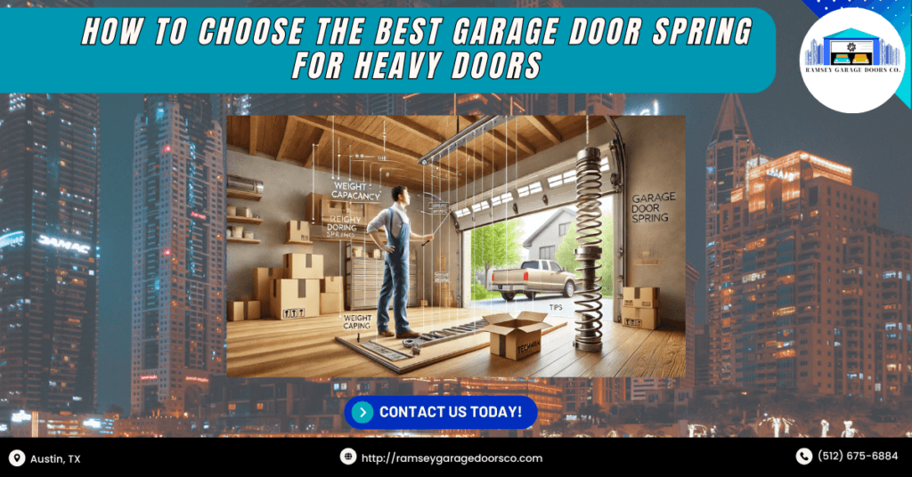 How to Choose the Best Garage Door Spring for Heavy Doors 1 Ramsey Garage Doors Co