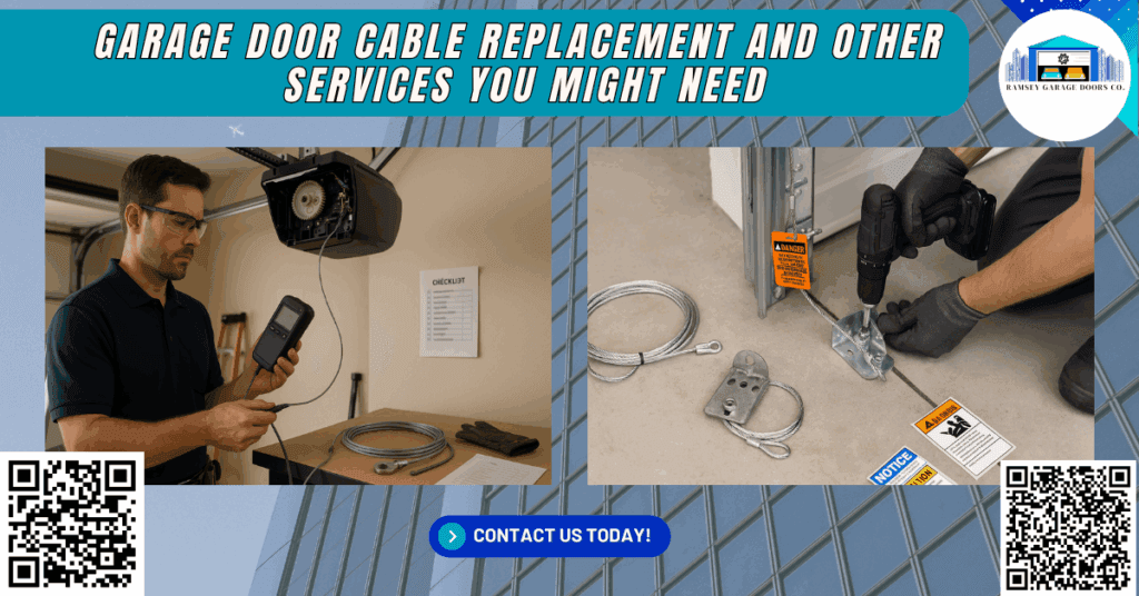 Garage Door Cable Replacement and Other Services You Might Need 3 Garage Door Cable Replacement and Other Services You Might Need - Ramsey Garage Doors Co.
