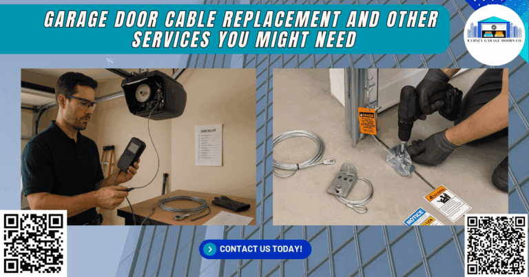 Garage Door Cable Replacement and Other Services You Might Need 1 Garage Door Cable Replacement and Other Services You Might Need - Ramsey Garage Doors Co.