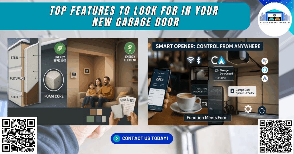 Top Features to Look for in Your New Garage Door 4 Top Features to Look for in Your New Garage Door - Ramsey Garage Doors Co.