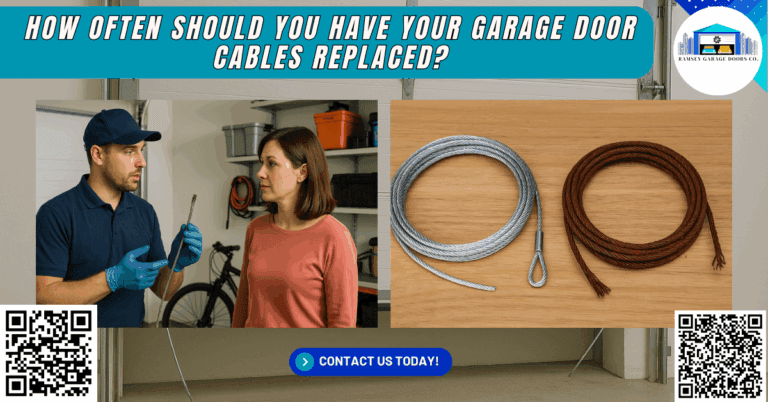 How Often Should You Have Your Garage Door Cables Replaced? 1 How Often Should You Have Your Garage Door Cables Replaced? - Ramsey Garage Doors Co.