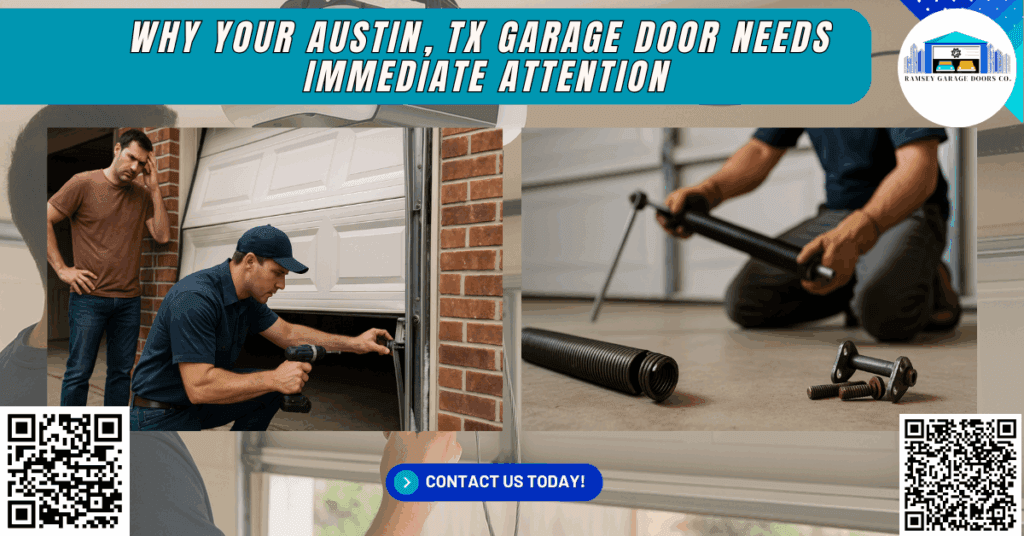 Why Your Austin, TX Garage Door Needs Immediate Attention 1 Why Your Austin, TX Garage Door Needs Immediate Attention - Ramsey Garage Doors Co.